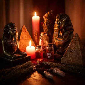 Ägyptische Liebesmagie Ritualszene